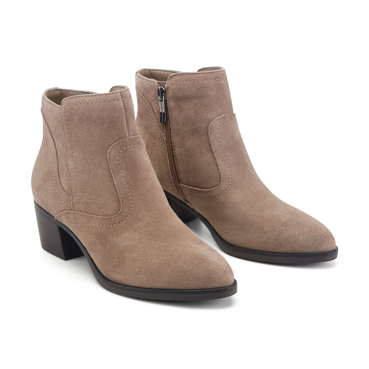 Haya Block Heel Booties